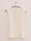 BASERANGE 25 Spring/Summer French Cotton and Linen Round Neck Vest Top BAS-TOLIU-LC-SU25-UNDYED